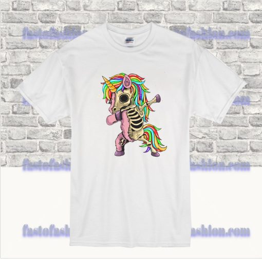 Dabbing Zombie Unicorn T Shirt SS