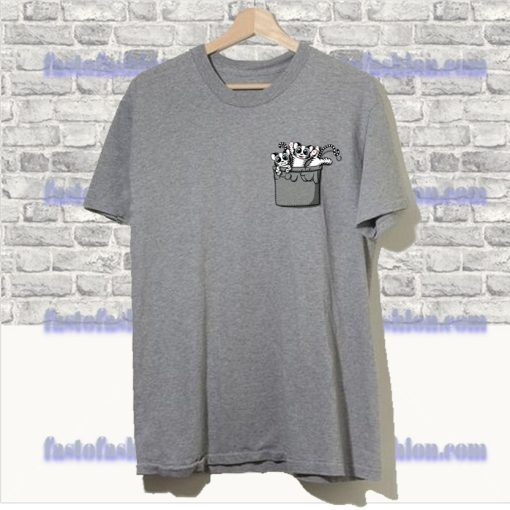 Pocket White Tigers T Shirt SS