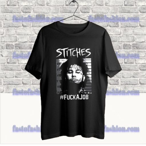 Stitches Rapper Mugshot T Shirt SS