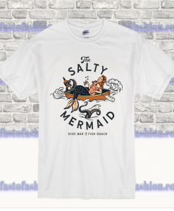 The Salty Mermaid Dive Bar & Fish Shack Retro T Shirt SS
