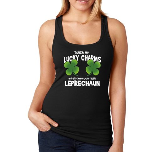 Touch My Lucky Charms Leprechaun tank top SS