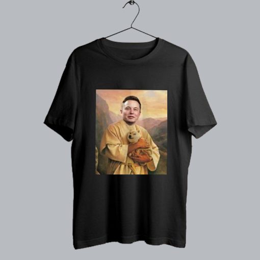 Elon Musk Holding Holy Doge T-Shirt SS