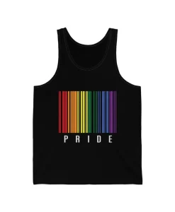 LGBT Pride - Rainbow Barcode Tank Top SS