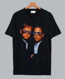 Rare Vintage Elton John Billy Joel T Shirt SS