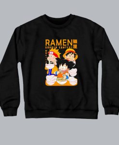 Son Goku Naruto Eating Ramen Sweatshirt SS