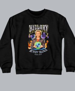 Vtg Runnin Thangs Hillary Clinton Sweatshirt SS