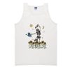 Dancing skeleton and sunflowers vintage Tank Top SS