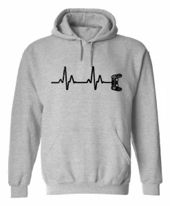 Gaming Controller Heart Beat Hoodie SS