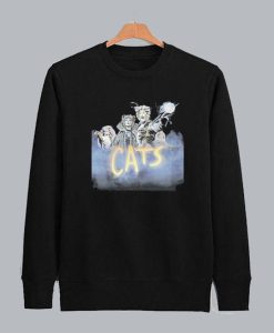 Vtg Musical Cats Broadway Sweatshirt SS