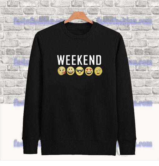 Weekend Emoji sweatshirt SS