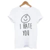 I Hate You Smiley T-Shirt SS