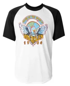 Tour worls van halen 1984 Baseball T-Shirt SS