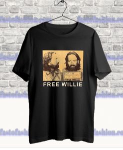 Willie Nelson Mugshot Shirt Free Willie T-Shirt SS