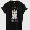 Baby Unicorn I Hate People T-Shirt SS