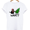 Black Cat Christmas T Shirt SS