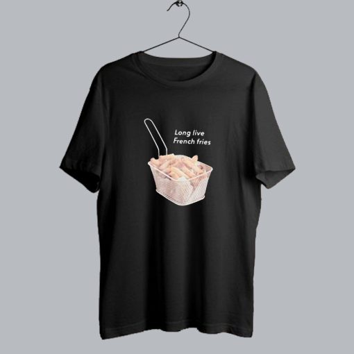 Long Live French Fries Print T-Shirt SS