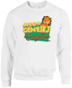 Neon Genesis Evangelion Garfield Parody Sweatshirt SS