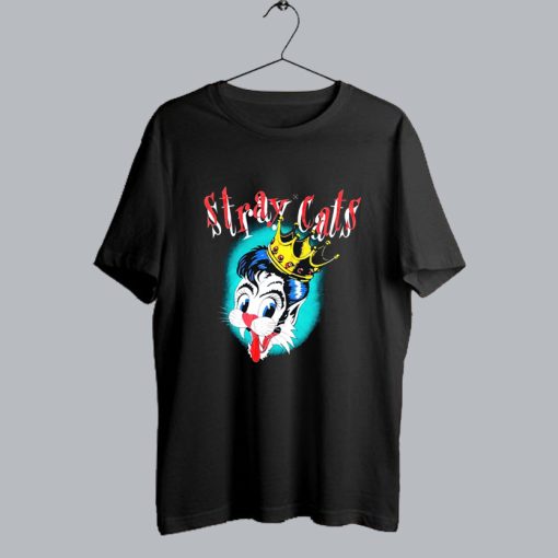 Vintage 1989 Stray Cats Blast Off Tour T Shirt SS