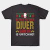 be nice to your diver santa t shirt SS