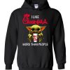 Baby Yoda I Like Chick Fil A More Than People Hoodie SS