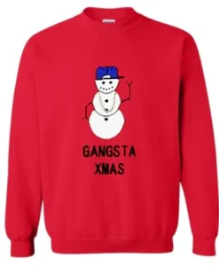 Gangsta Xmas Snowman Christmas Sweatshirt SS