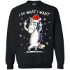 I Do What I Want Unicorn Christmas sweatshirt SS