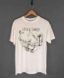 I Fuck Sheep Novelty T Shirt SS