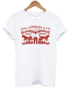 Levi Strauss & Co White T-Shirt SS