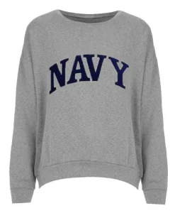 Scandal Fit NAVY Grey Sweatshirt SS