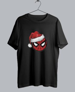 Spider-Man with Santa Hat Christmas t shirt SS