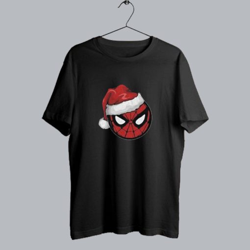 Spider-Man with Santa Hat Christmas t shirt SS