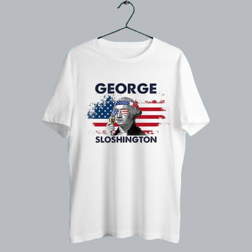 4th of July Drinking Presidents T Shirt SS