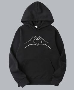Heart Shaped Hands Valentines Day Hoodie SS