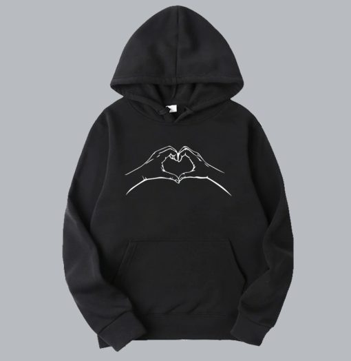 Heart Shaped Hands Valentines Day Hoodie SS