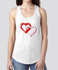 Valentine's day hearts Tank Top SS