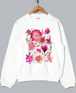 Vintage Pressed Flowers Sweatshirt SS