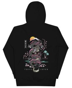Traditional Japanese Dragon Pullover Hoodie SS
