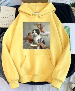 Cat Is God Oil Painting Cat Hoodie SS
