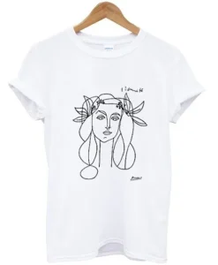 Picasso Woman (Francoise Gilot) Sketch T Shirt SS
