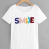 Smile Letter T-Shirt SS