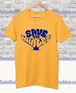 Save The Whales T Shirt SS