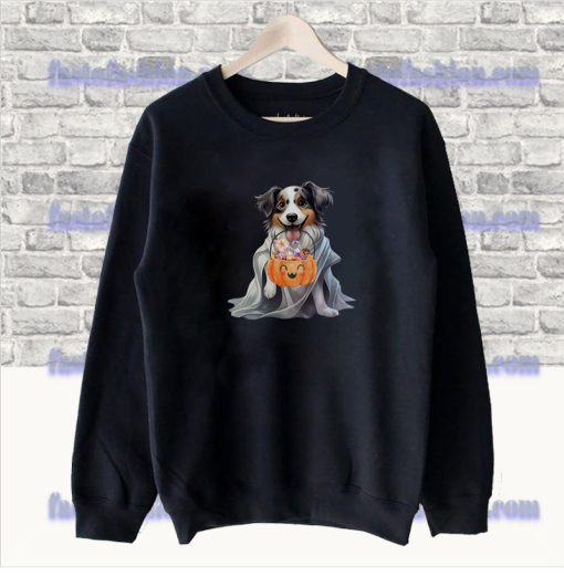 Australian Shepard Halloween Dog Sweatshirt SS