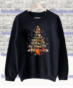 Christmas Teacher Book Sweatshirt SS