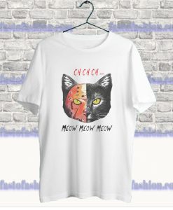 Parody Jason Voorhees Cat Meow T Shirt SS