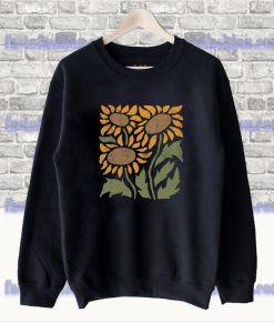 Retro Sunflower Crewneck Vintage Sweatshirt SS