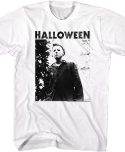 Michael Myers Watching Halloween T Shirt SS