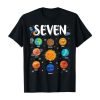 Solar System Planets 7 Seven T Shirt SS