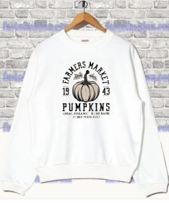 Farmers Market Pumpkin Retro Halloween Sweatshirt SS
