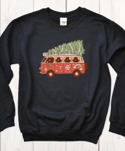 Groovy Christmas Vacation Tree Sweatshirt SS