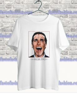American Psycho Christian Bale Bloody Face T shirt SF